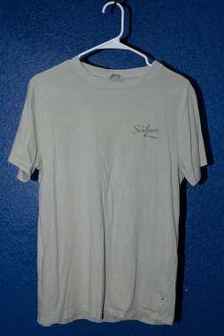 Scalpers Skull Print T-Shirt in Light Grey